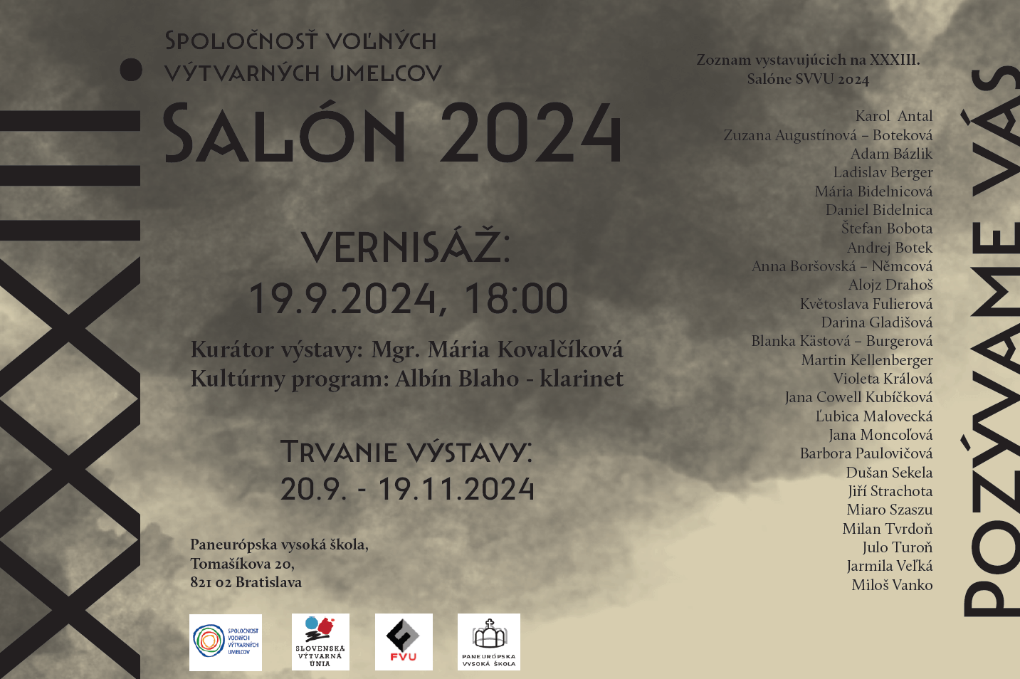 Výstava XXXIII. Salón SVVU 2024