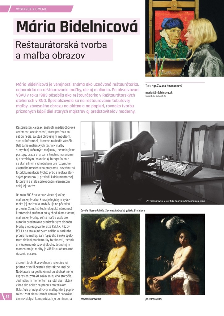 ekoMAGAZÍN článok Mária Bidelnicová