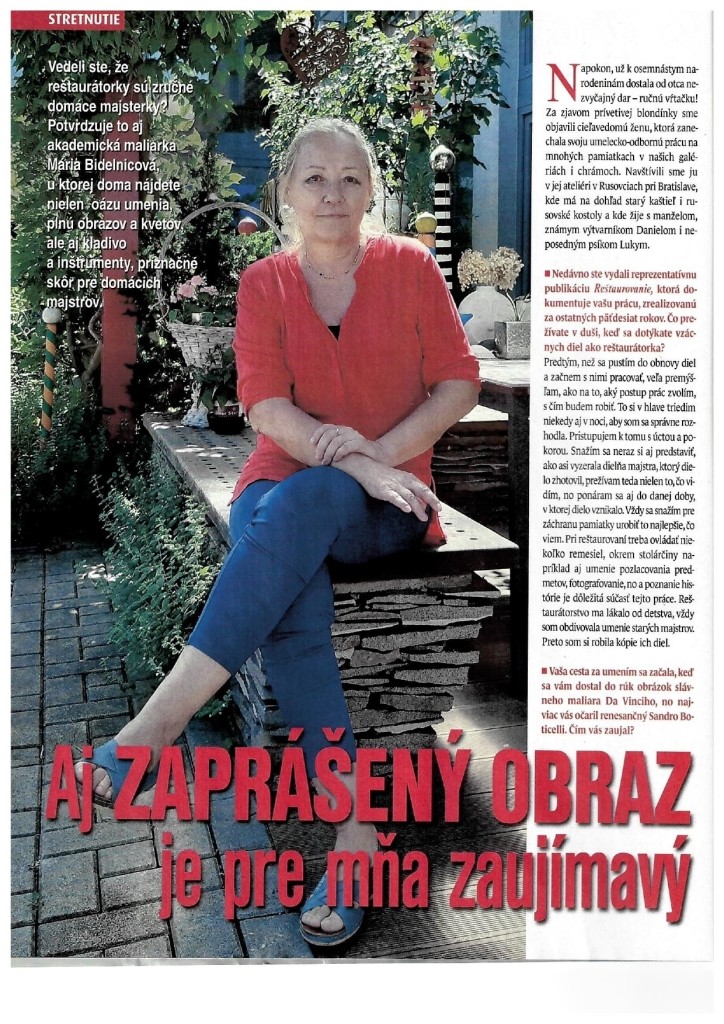 Týždenník Slovenka Mária Bidelnicová
